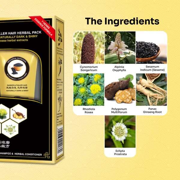 Darker & Fuller Hair Herbal Pack - Image 3